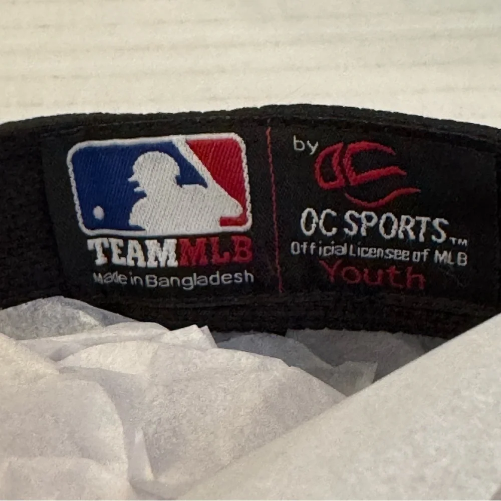 Boston Red Sox Hat Cap Strap Back Blue OC Sports One Size Adjustable